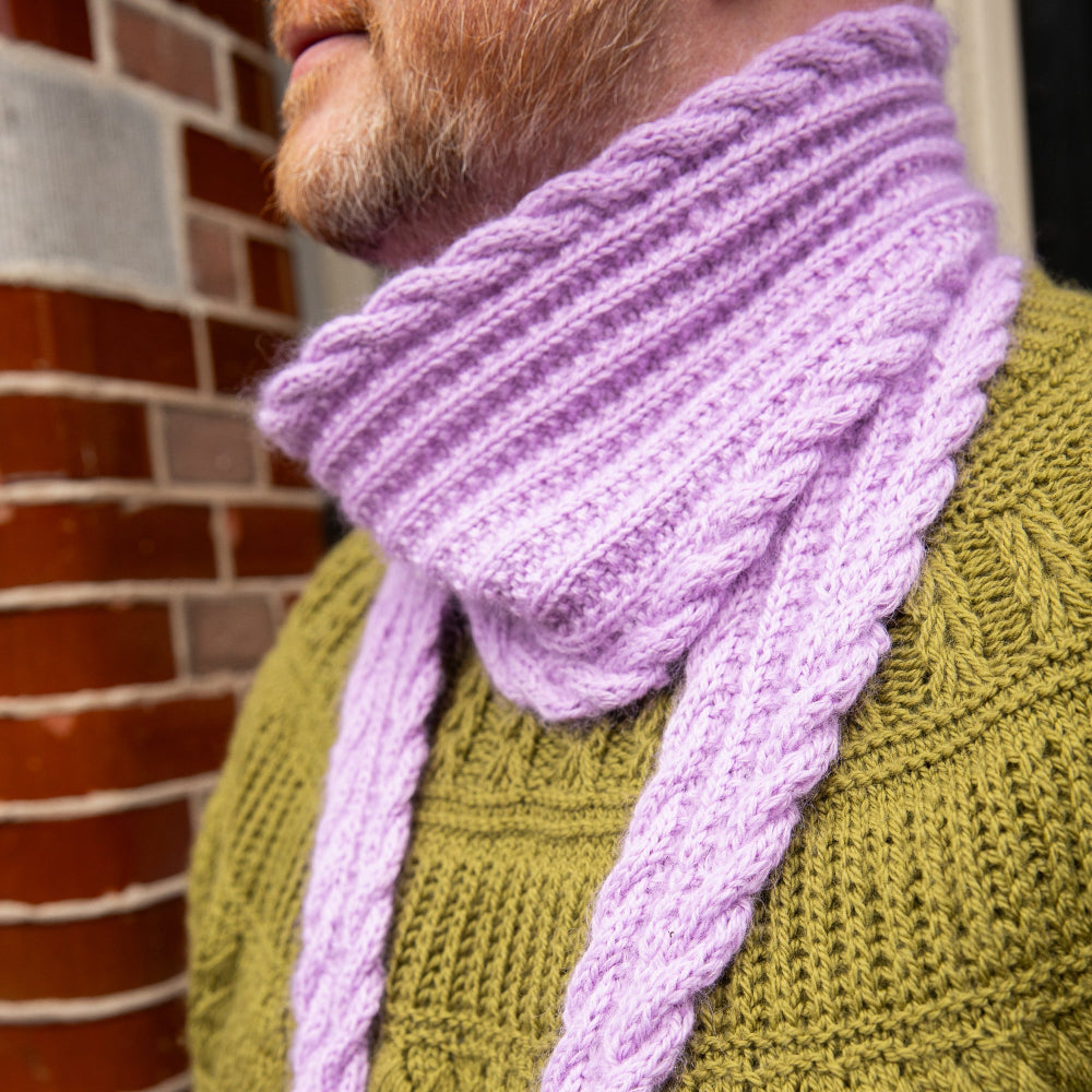 UNICORN HORN SKINNY SCARF PATTERN