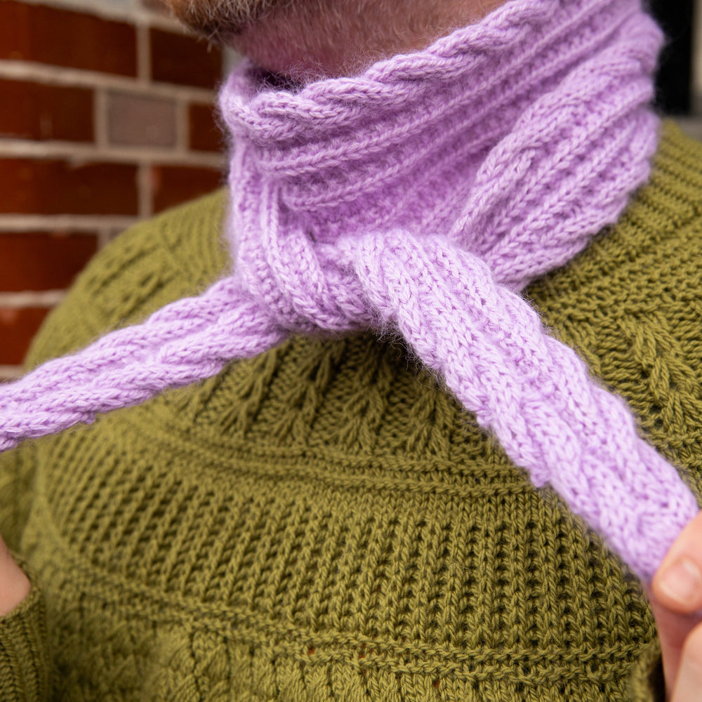 UNICORN HORN SKINNY SCARF PATTERN