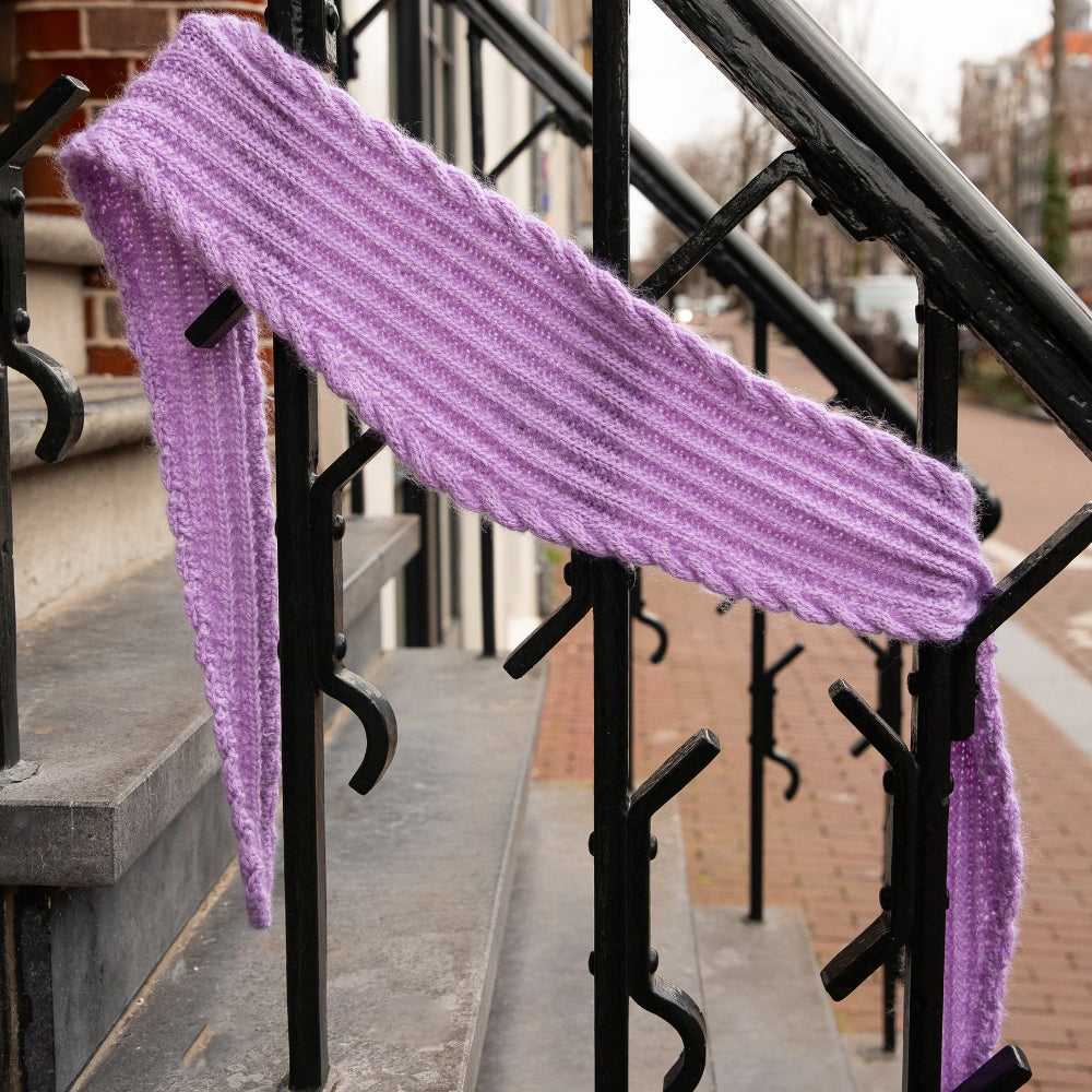 UNICORN HORN SKINNY SCARF PATTERN