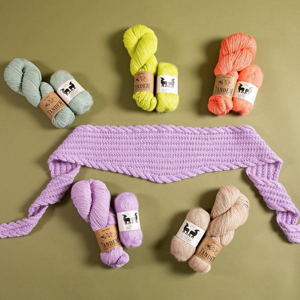 UNICORN HORN SKINNY SCARF PATTERN
