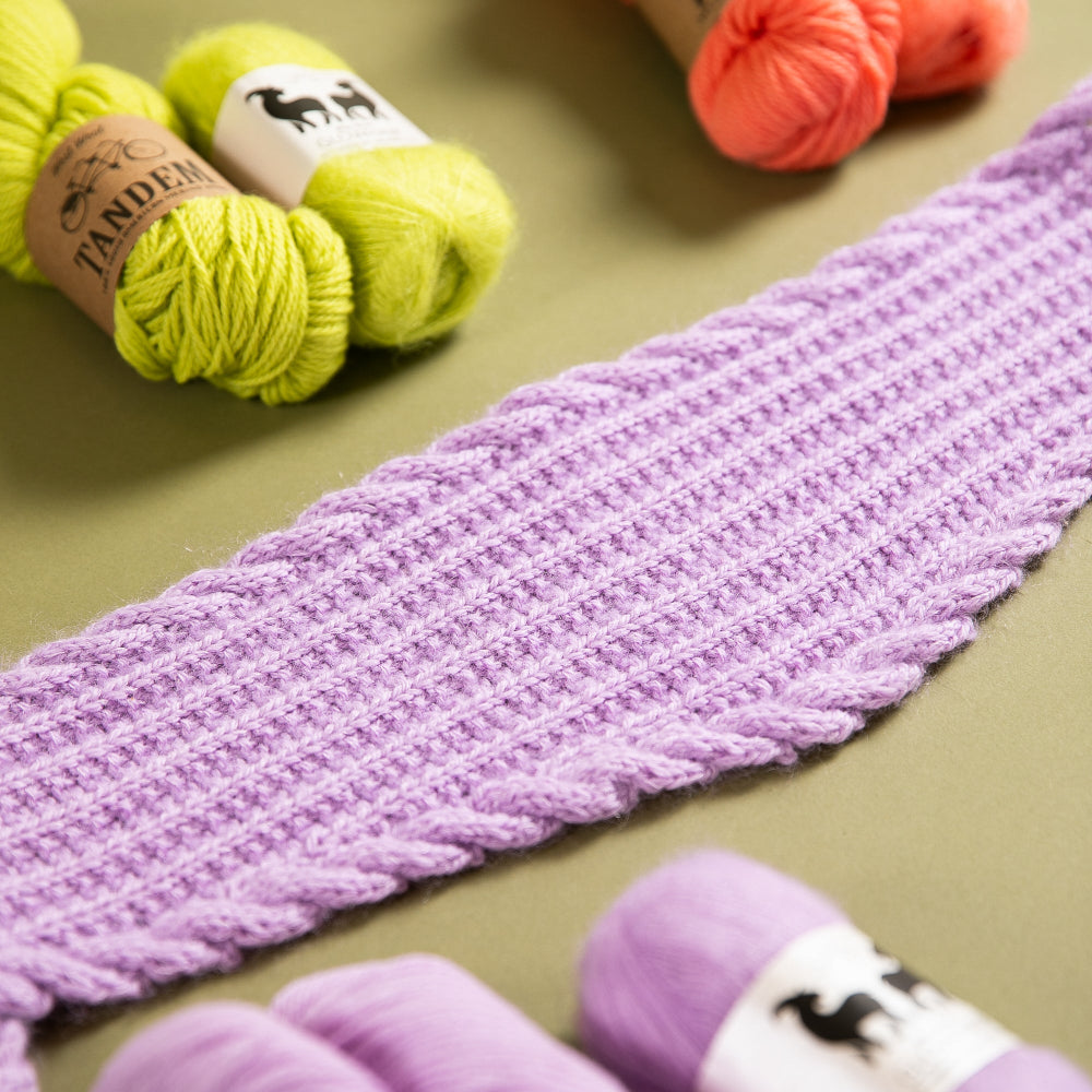 UNICORN HORN SKINNY SCARF PATTERN