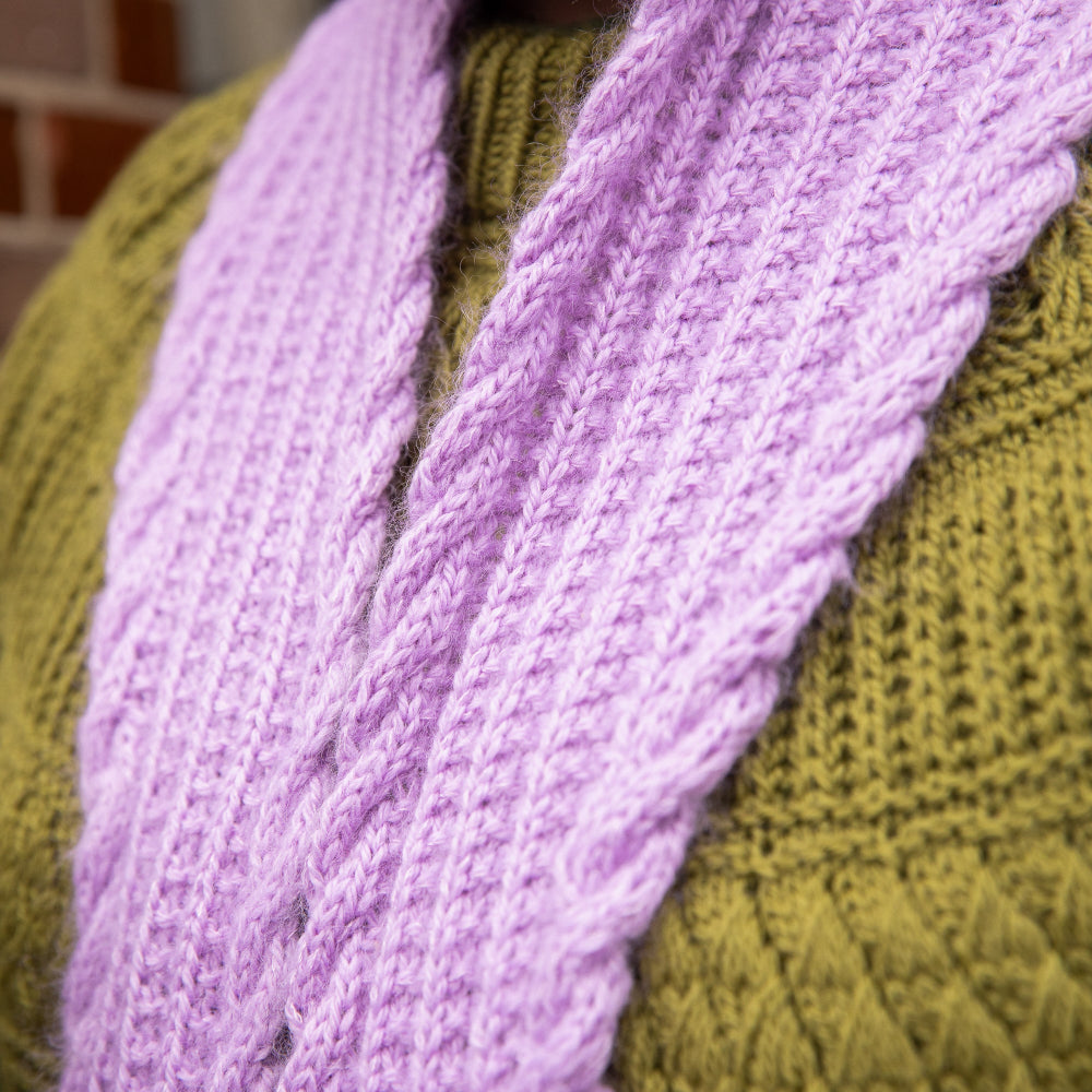 UNICORN HORN SKINNY SCARF PATTERN