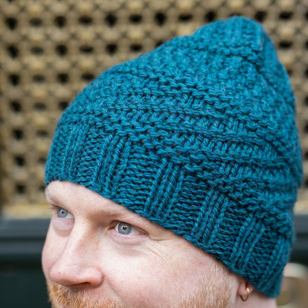 WESTKNITS SAMPLE - TEAL CHUNKY DUSTLAND HAT