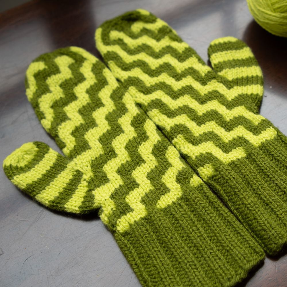 Westknits WESTKNITS SAMPLE - CONTRAST BLAST MITTENS Samples