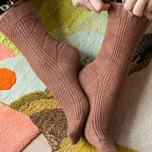 WESTKNITS SAMPLE - SHARKTOOTH SOCKS