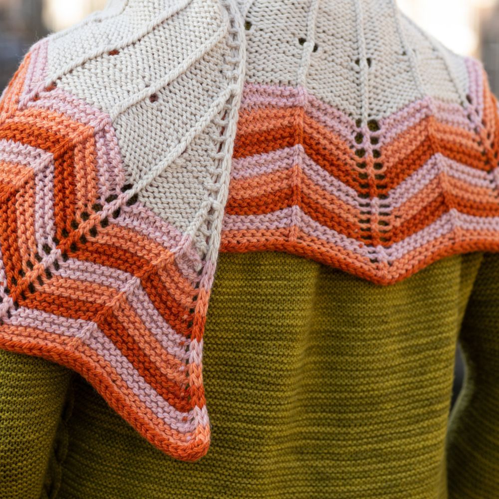 WESTKNITS SAMPLE - RETRO CHEVRON SHAWL