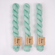 Dark Omen Yarn MERINO SOCK MINI - UNN Merino wool Nylon Fingering turquoise Yarn