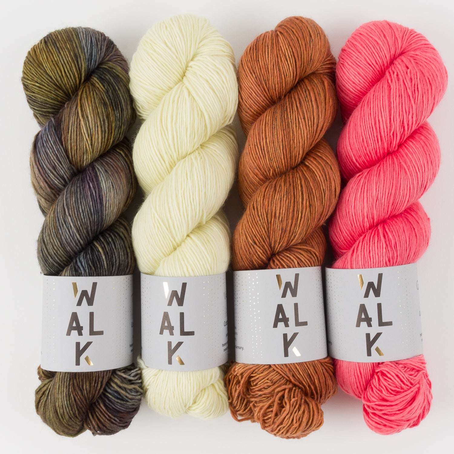 WALK Collection VANILLA SWIRL Merino wool Fingering Quick Kits