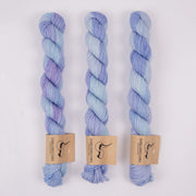 Dark Omen Yarn MERINO SOCK MINI - VAPORWAVE SKY Merino wool Nylon Fingering blue Yarn