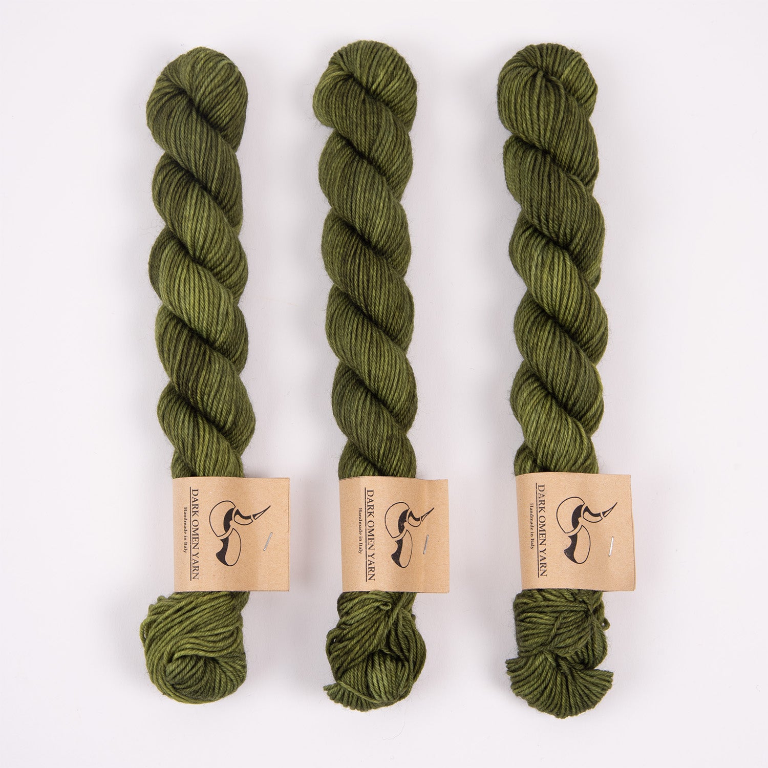 Dark Omen Yarn MERINO SOCK MINI - VERDANT Merino wool Nylon Fingering green Yarn
