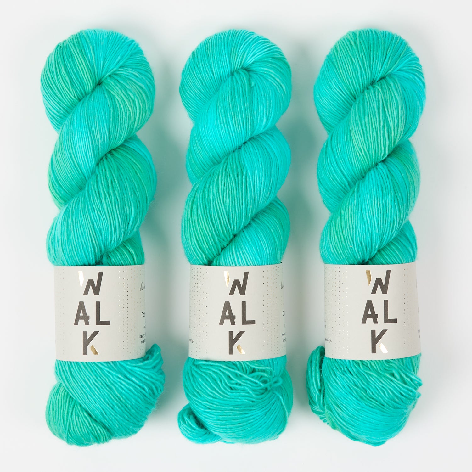 WALK Collection COTTAGE MERINO - SWIMMING POOL Merino wool Fingering turquoise Yarn