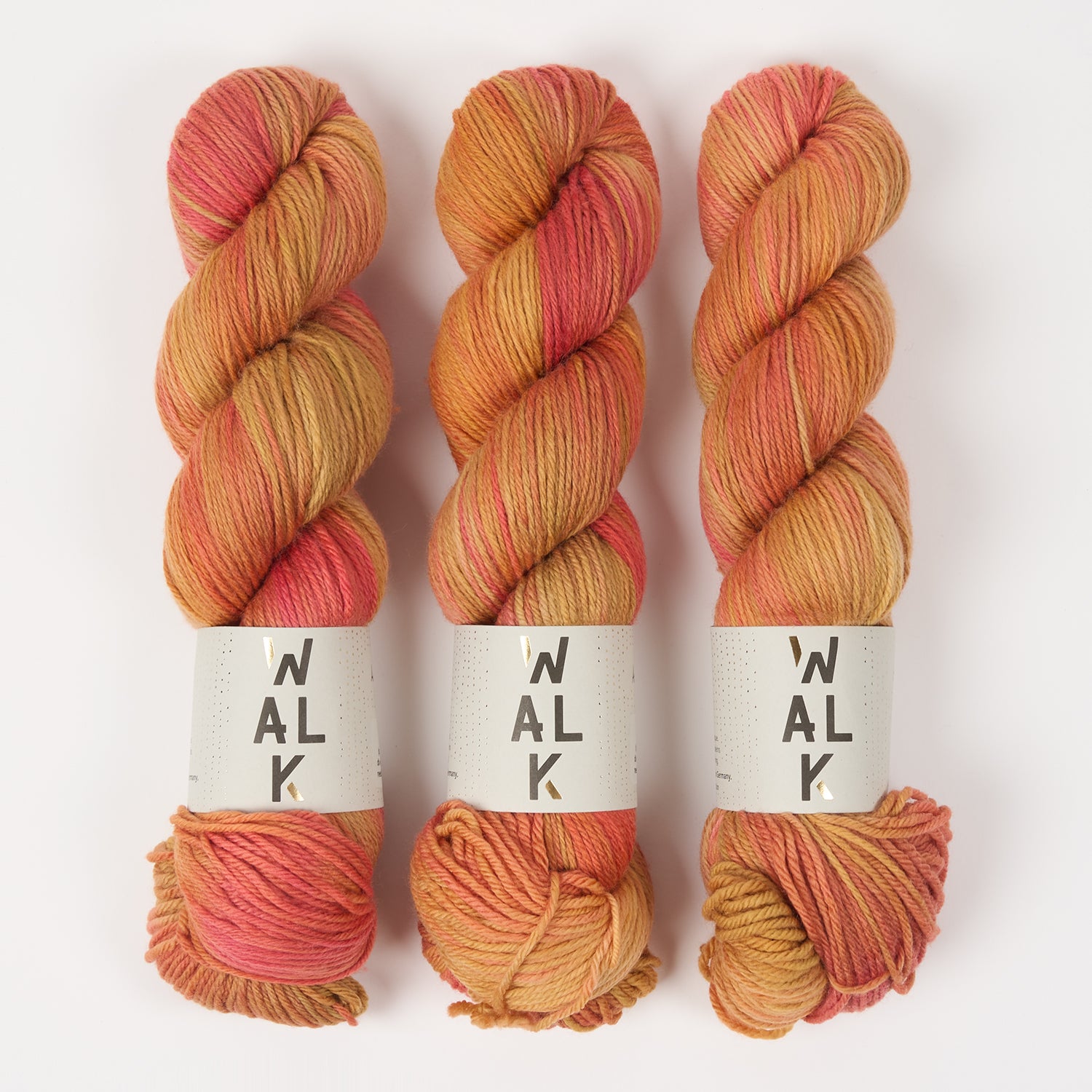 WALK Collection WALK MERINO DK - AUTUMN GLOW Merino wool DK orange Yarn