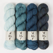 WALK Collection PETROLEUM SKY Merino wool DK Quick Kits