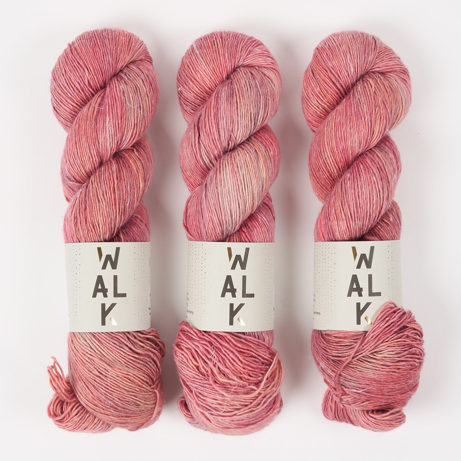 WALK Collection MERLINO - BLUSH Merino wool Linen Fingering coral Yarn