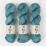 WALK Collection MERLINO - FJORD Merino wool Linen Fingering blue Yarn
