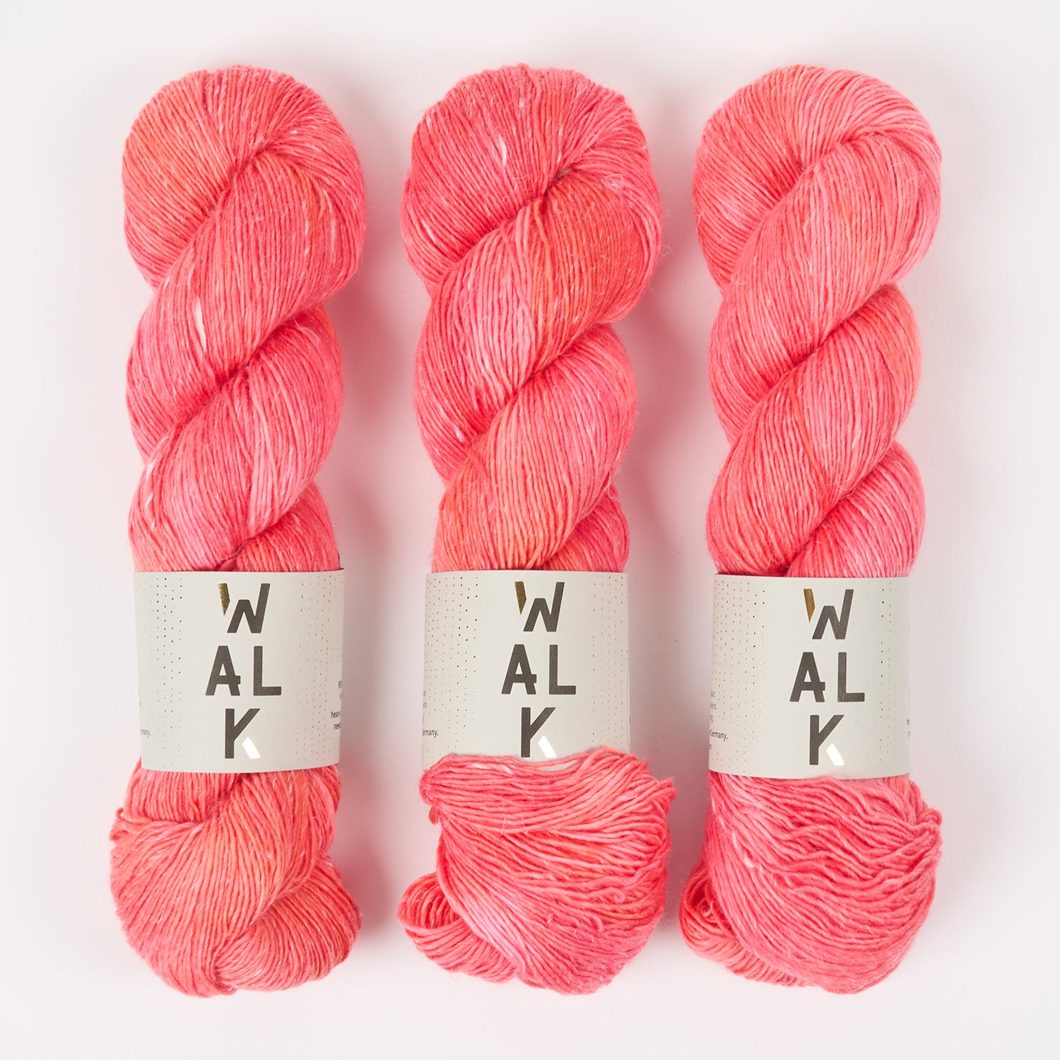 WALK Collection MERLINO - GOIABA Merino wool Linen Fingering coral Yarn