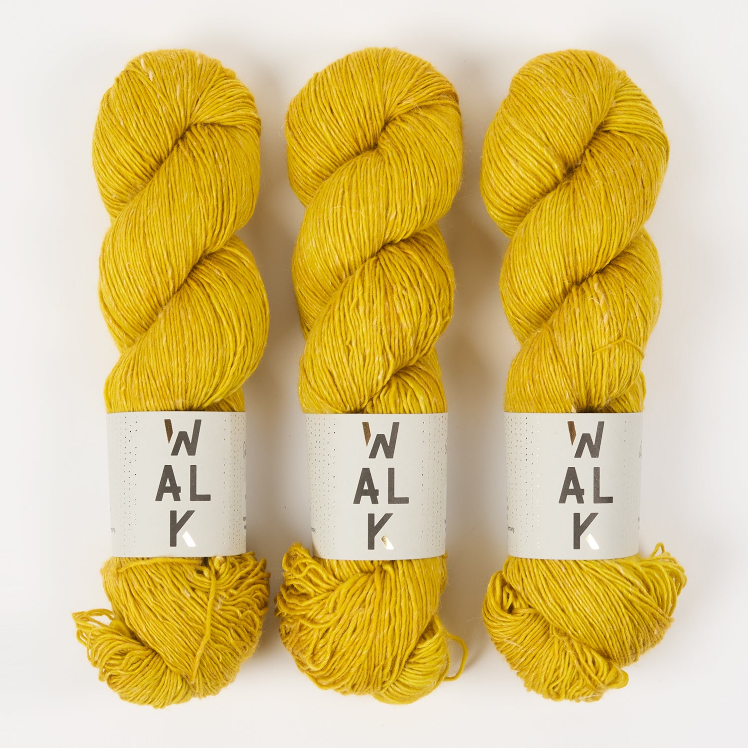 WALK Collection MERLINO - GOLDENROD Merino wool Linen Fingering yellow Yarn