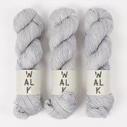 WALK Collection MERLINO - HEY GREY Merino wool Linen Fingering grey Yarn