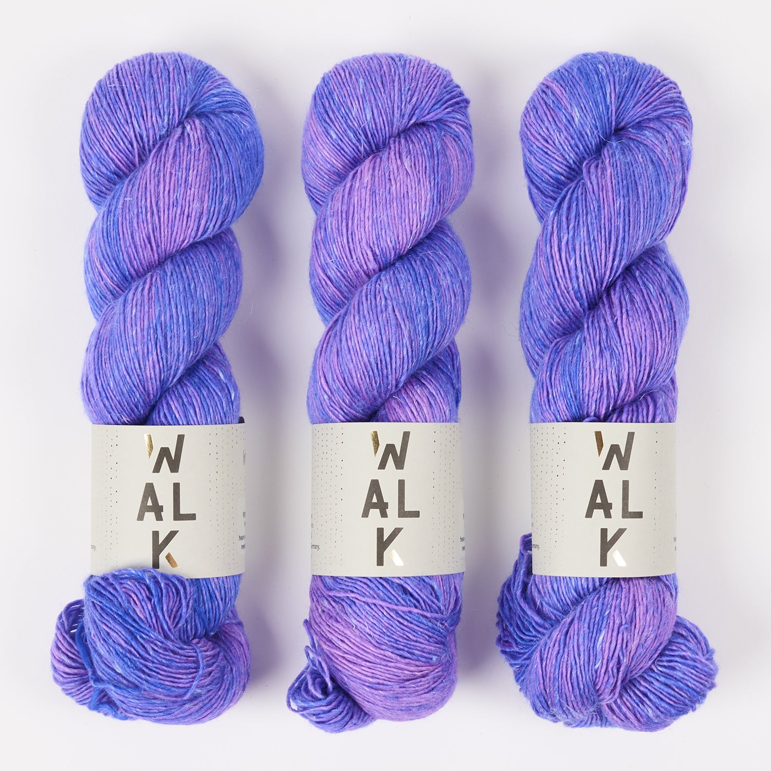 WALK Collection MERLINO - IRIS Merino wool Linen Fingering purple Yarn