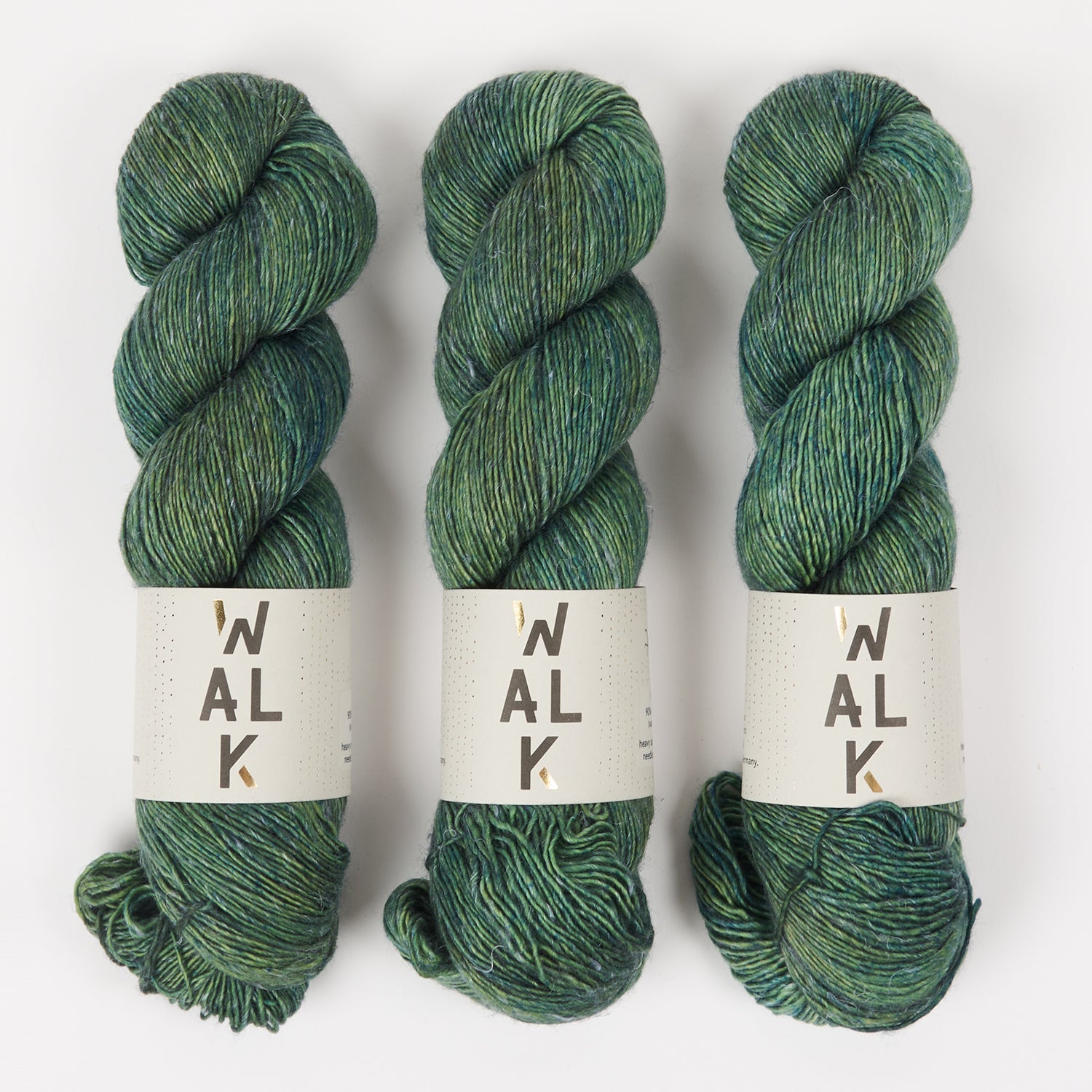 WALK Collection MERLINO - JADE Merino wool Linen Fingering green Yarn