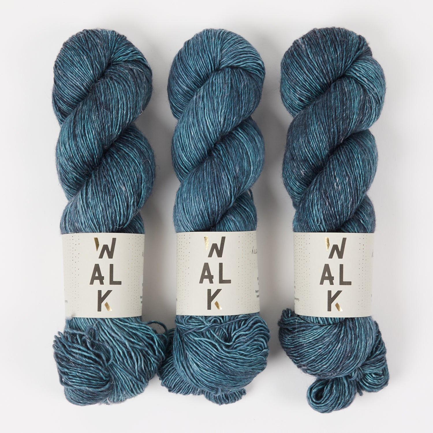 WALK Collection MERLINO - LEADEN SKY Merino wool Linen Fingering blue Yarn