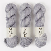 WALK Collection MERLINO - PEBBLES Merino wool Linen Fingering grey Yarn