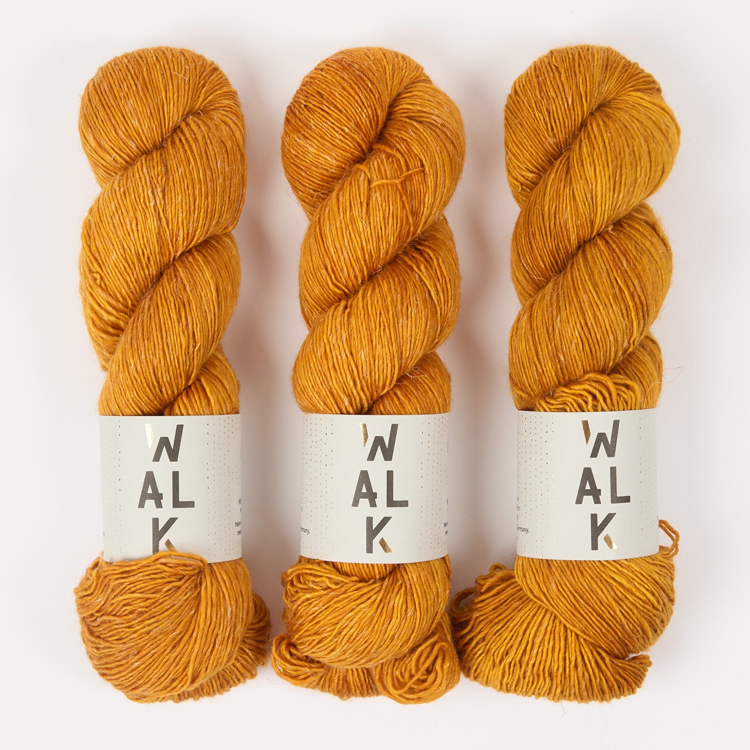 WALK Collection MERLINO - PUMPKIN Merino wool Linen Fingering orange Yarn