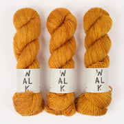 WALK Collection MERLINO - PUMPKIN Merino wool Linen Fingering orange Yarn