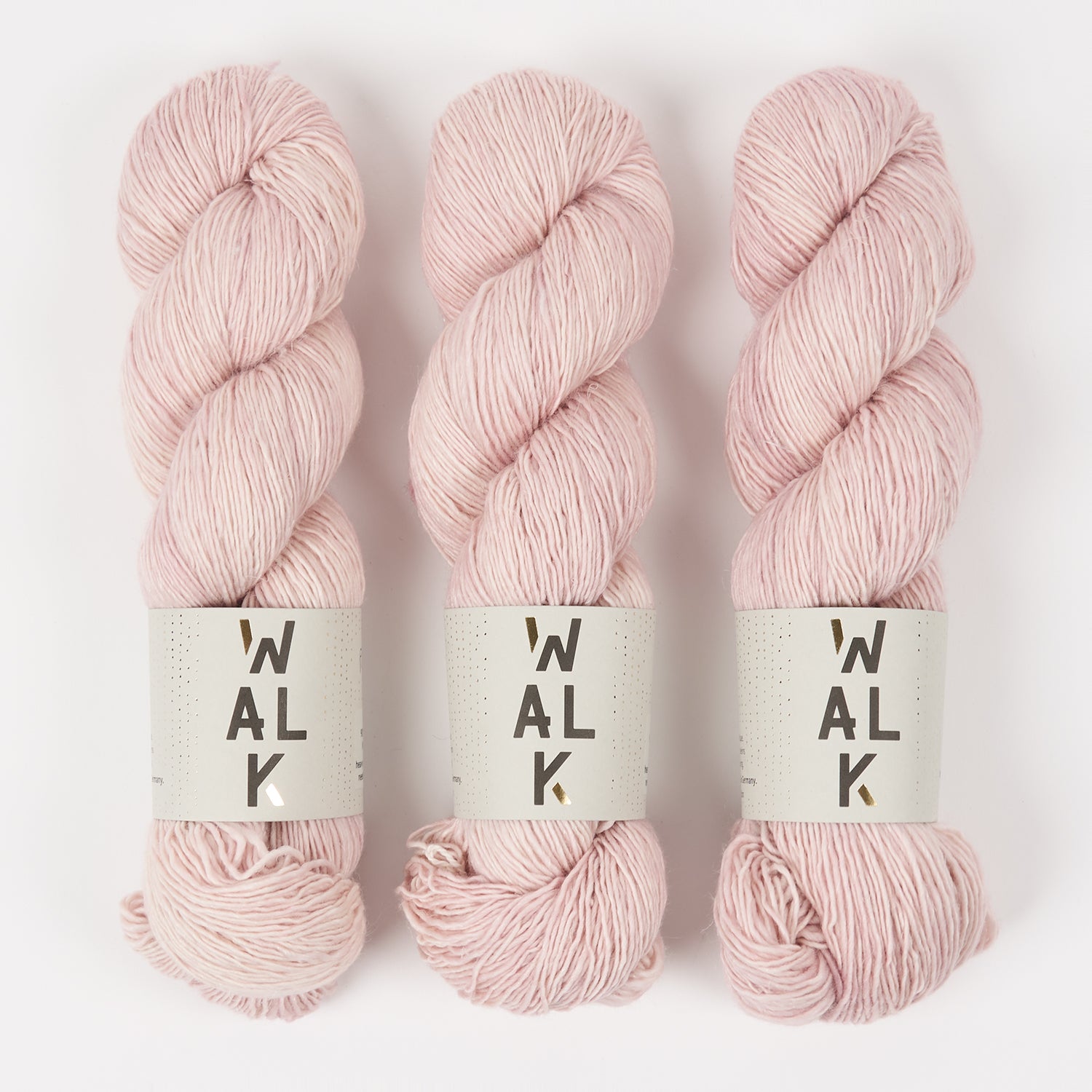 WALK Collection MERLINO - POWDER Merino wool Linen Fingering pink Yarn