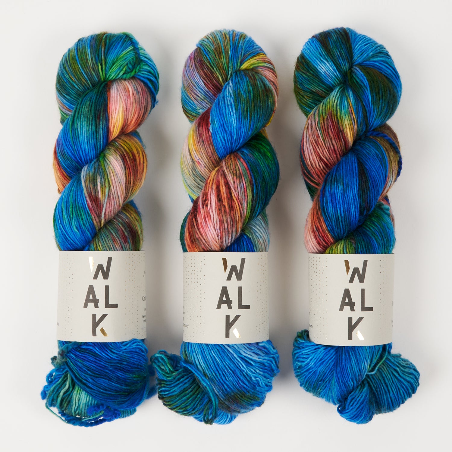 WALK Collection COTTAGE MERINO - ARA Merino wool Fingering blue multicolour Yarn