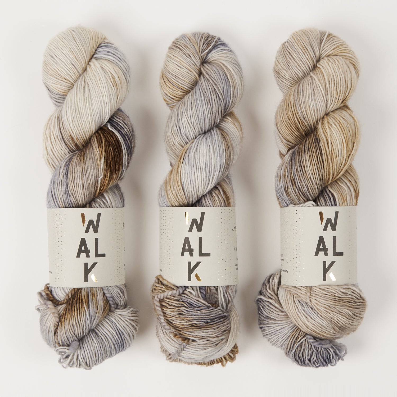 WALK Collection COTTAGE MERINO - ARCTIC WOLF Merino wool Fingering grey multicolour Yarn