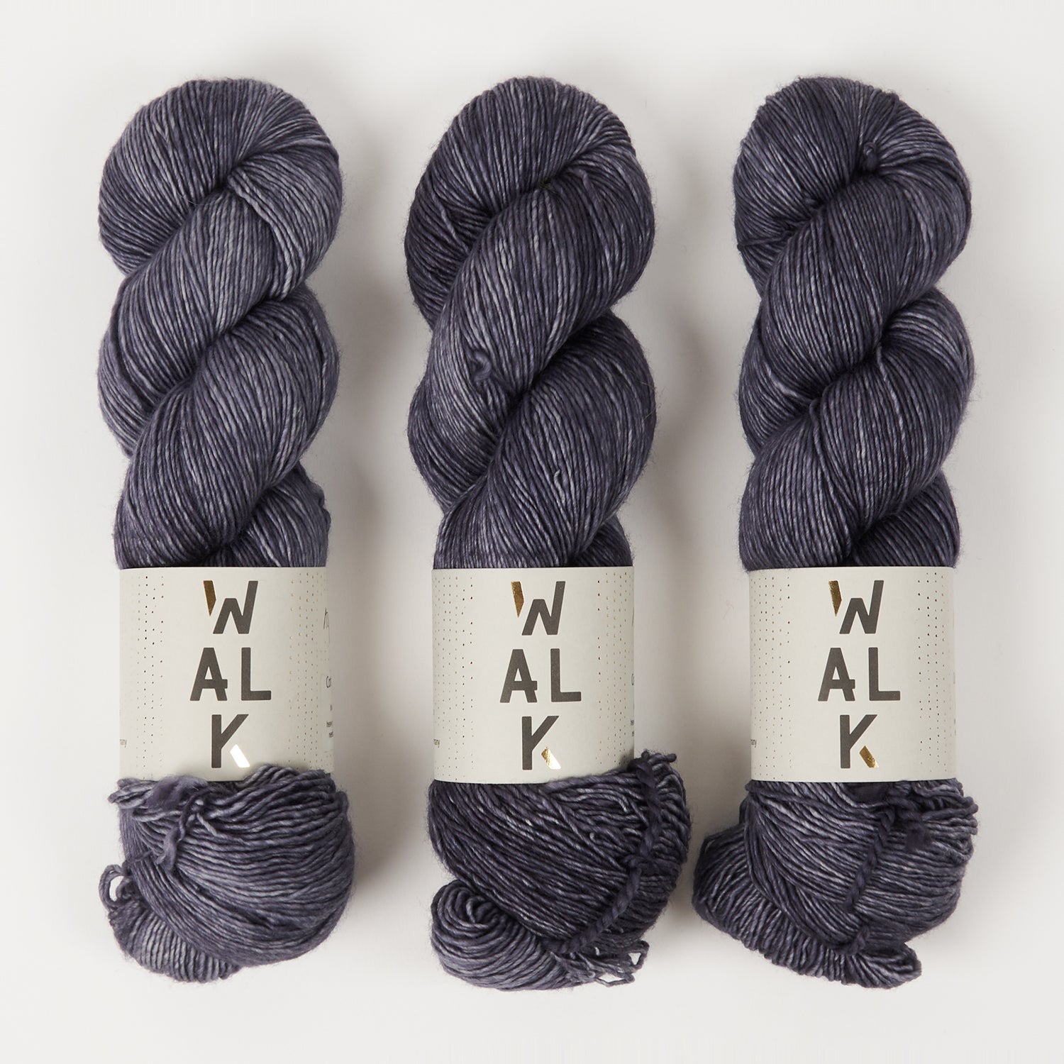WALK Collection COTTAGE MERINO - ASPHALT Merino wool Fingering grey Yarn