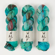WALK Collection COTTAGE MERINO - GREAT BARRIER REEF Merino wool Fingering green multicolour Yarn