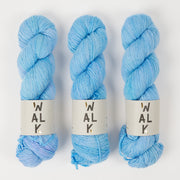 WALK Collection COTTAGE MERINO - POPSICLE Merino wool Fingering blue Yarn
