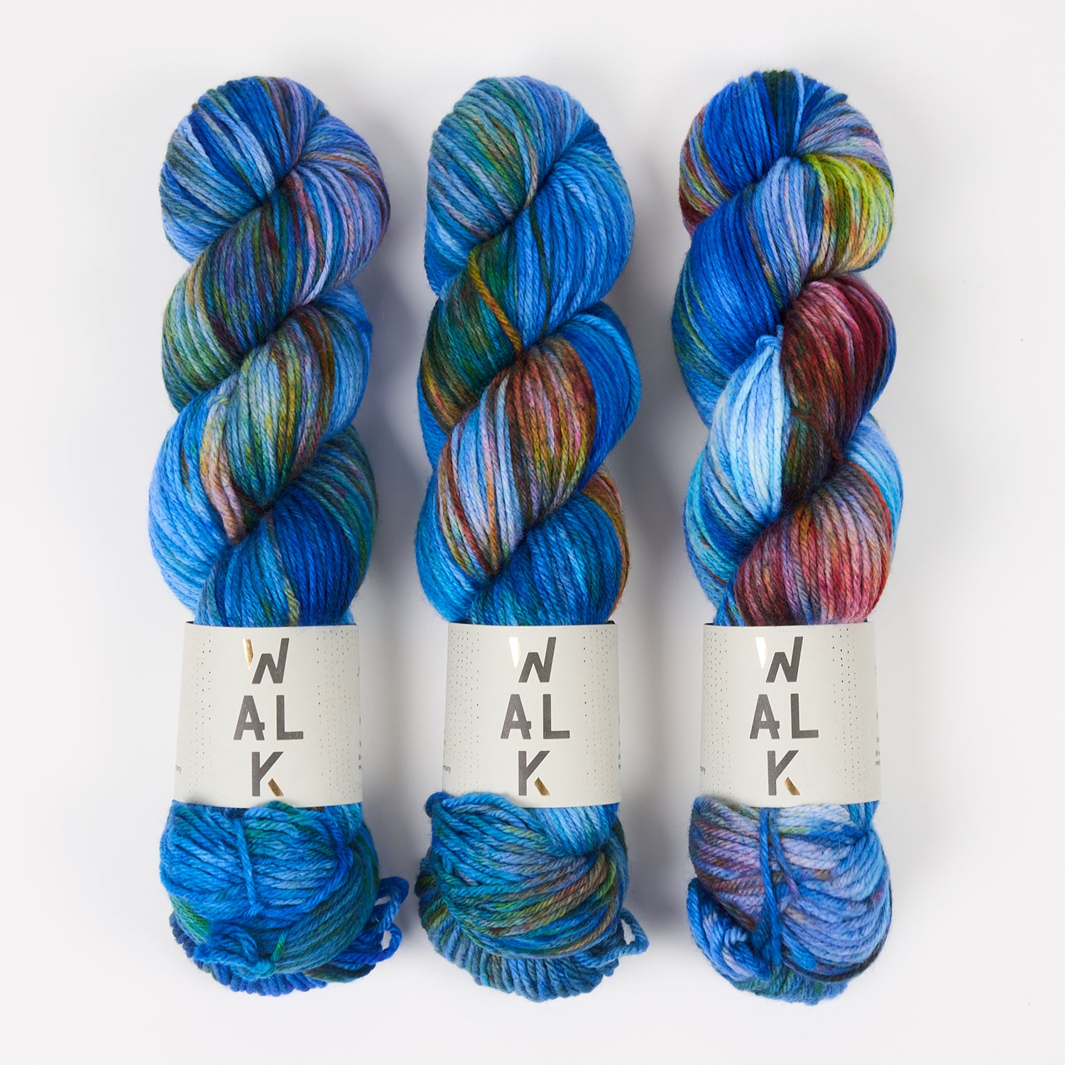 WALK Collection WALK MERINO DK - ARA Merino wool DK multicolour blue Yarn
