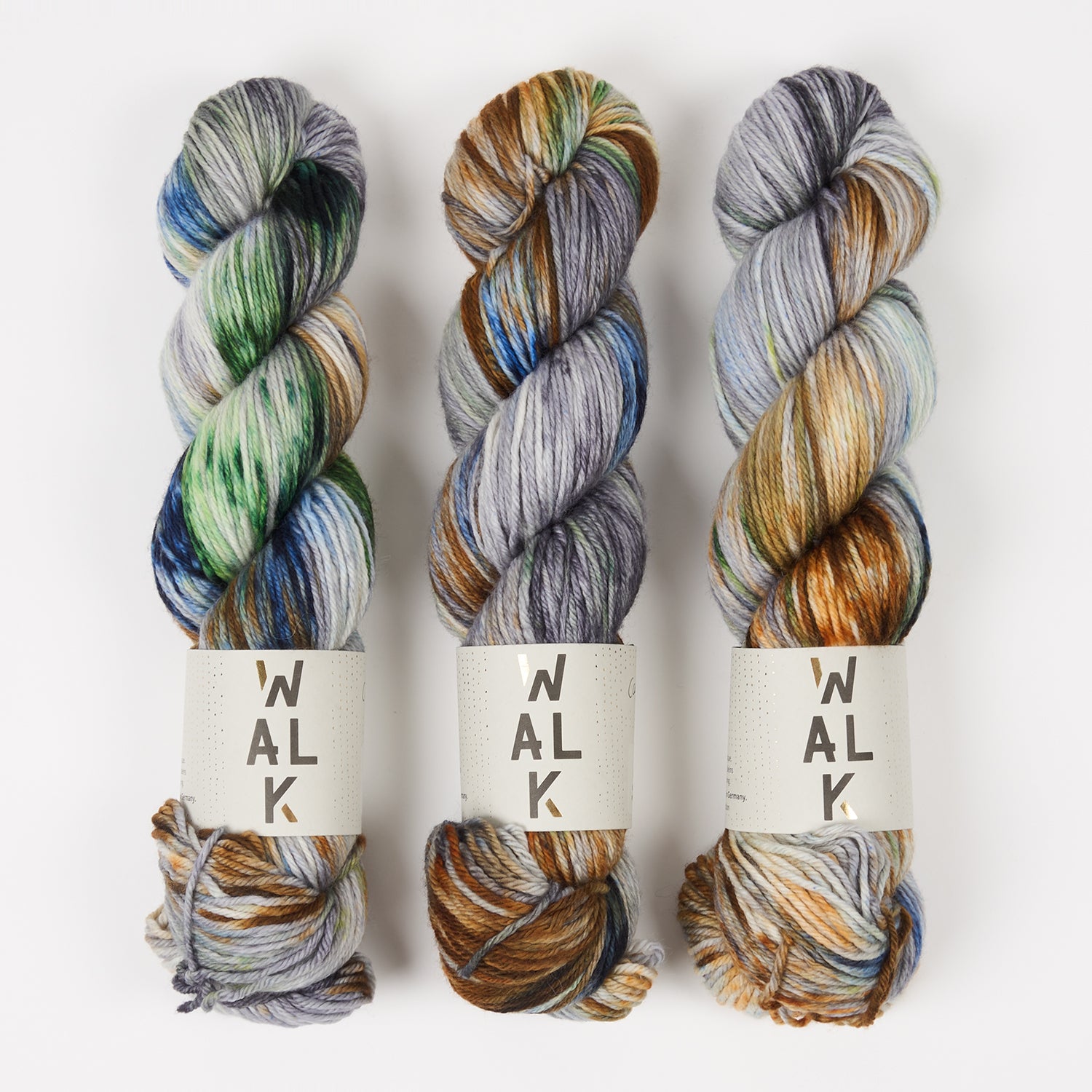 WALK Collection WALK MERINO DK - CAPRICORN Merino wool DK grey multicolour Yarn