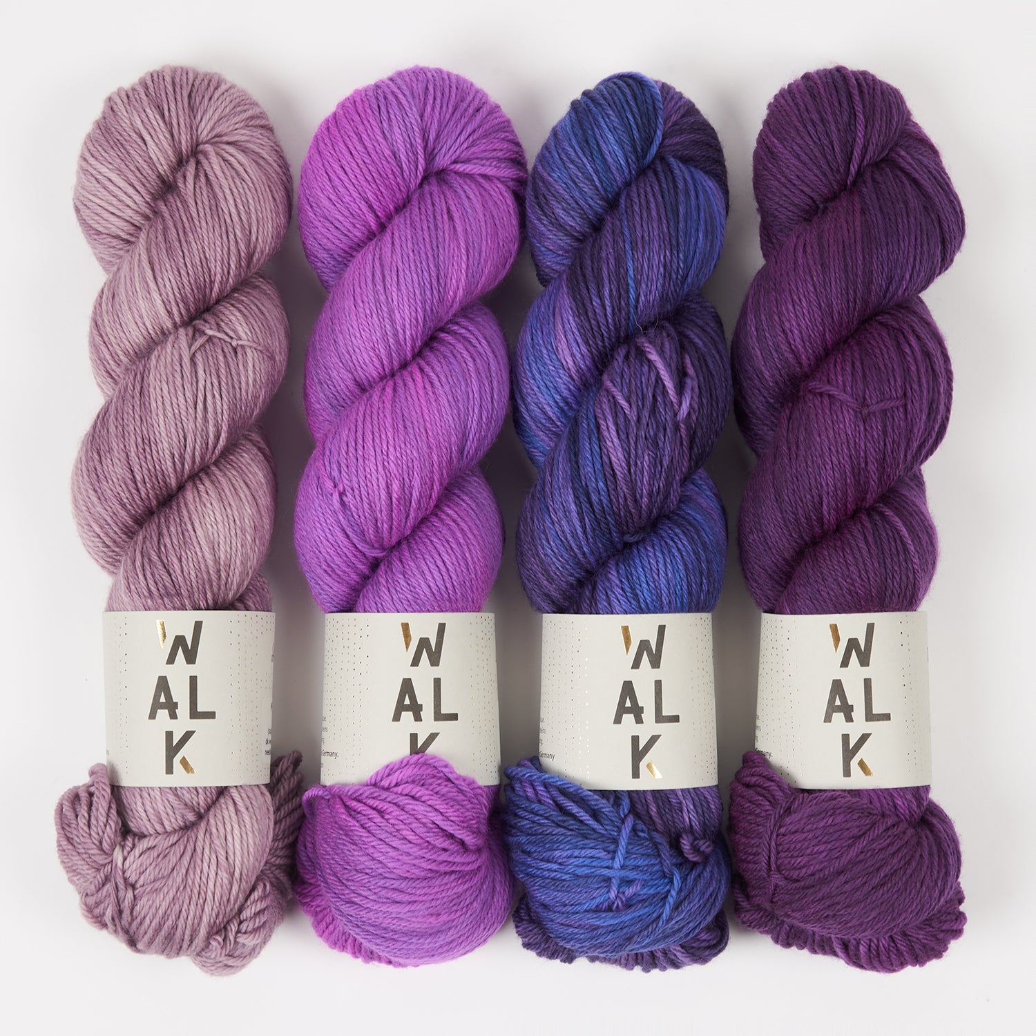 WALK Collection BLUEBERRY ORCHID Merino wool DK Quick Kits