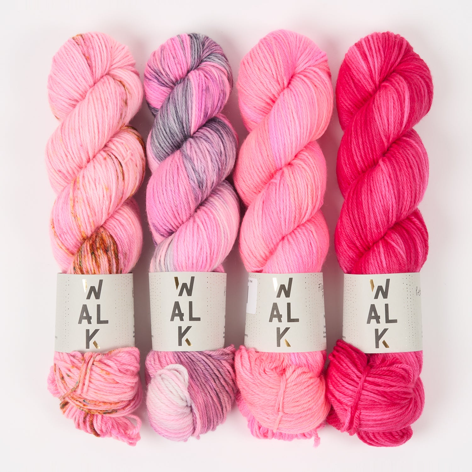 WALK Collection PINK PEONIES Merino wool DK Quick Kits