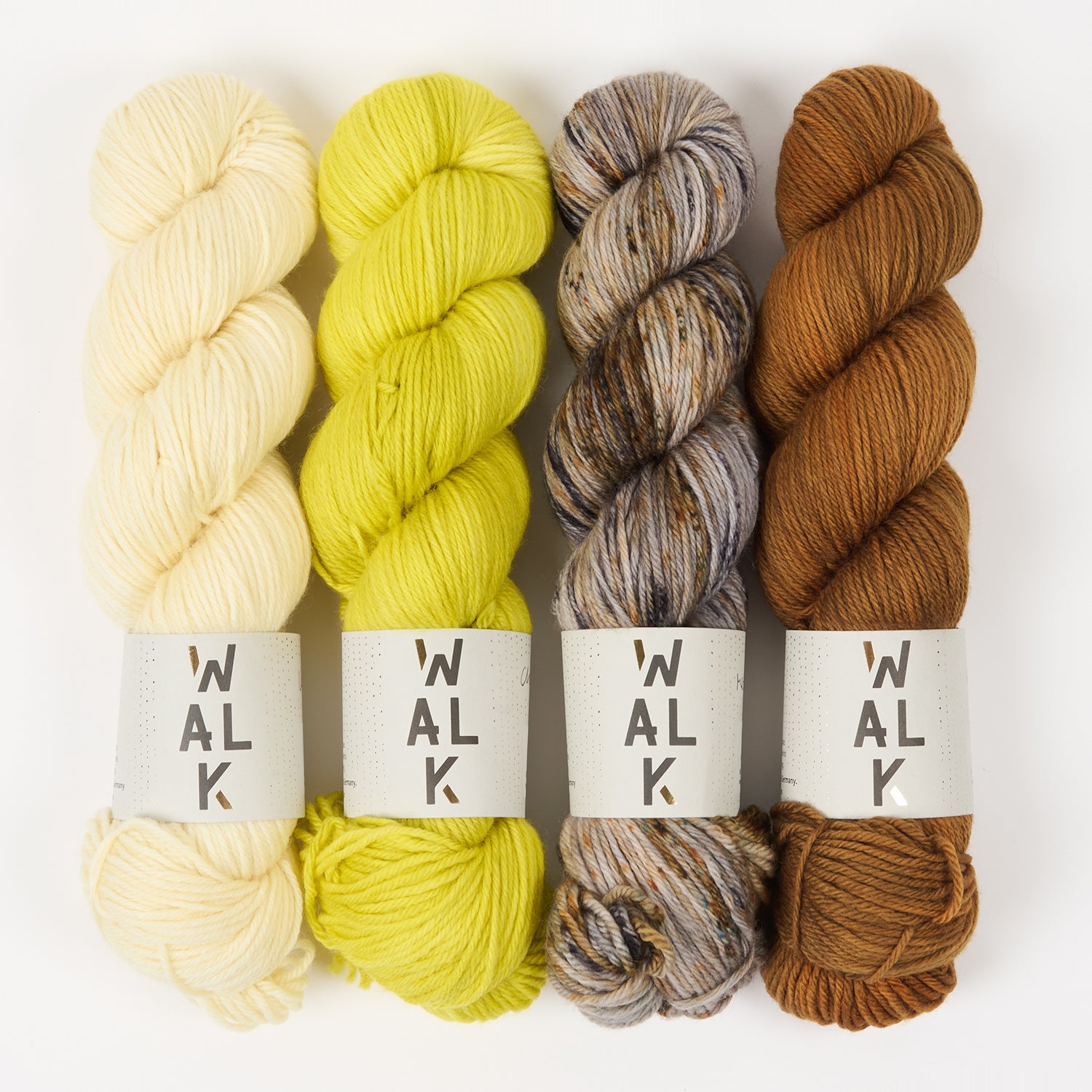 WALK Collection WESTKNITS KIT - VANILLA DUST Merino wool DK yellow brown Westknits Kits