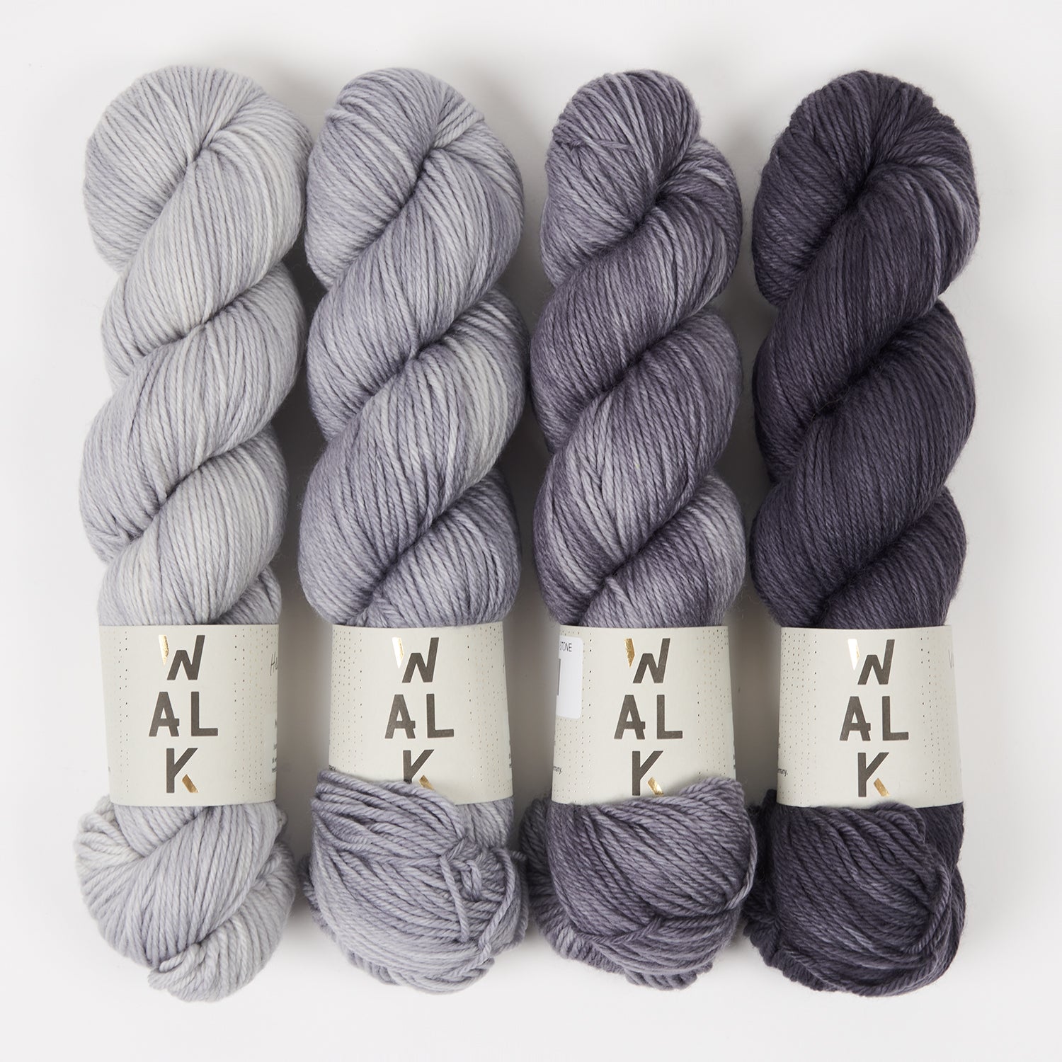 WALK Collection VOLCANIC GREY Merino wool DK Quick Kits