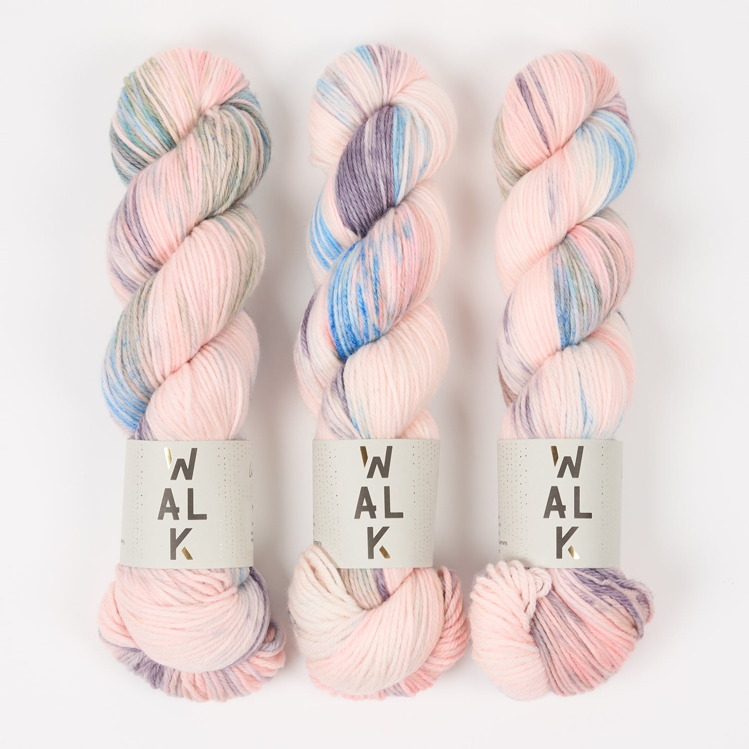 WALK Collection WALK MERINO DK - LIBRA Merino wool DK pink multicolour Yarn