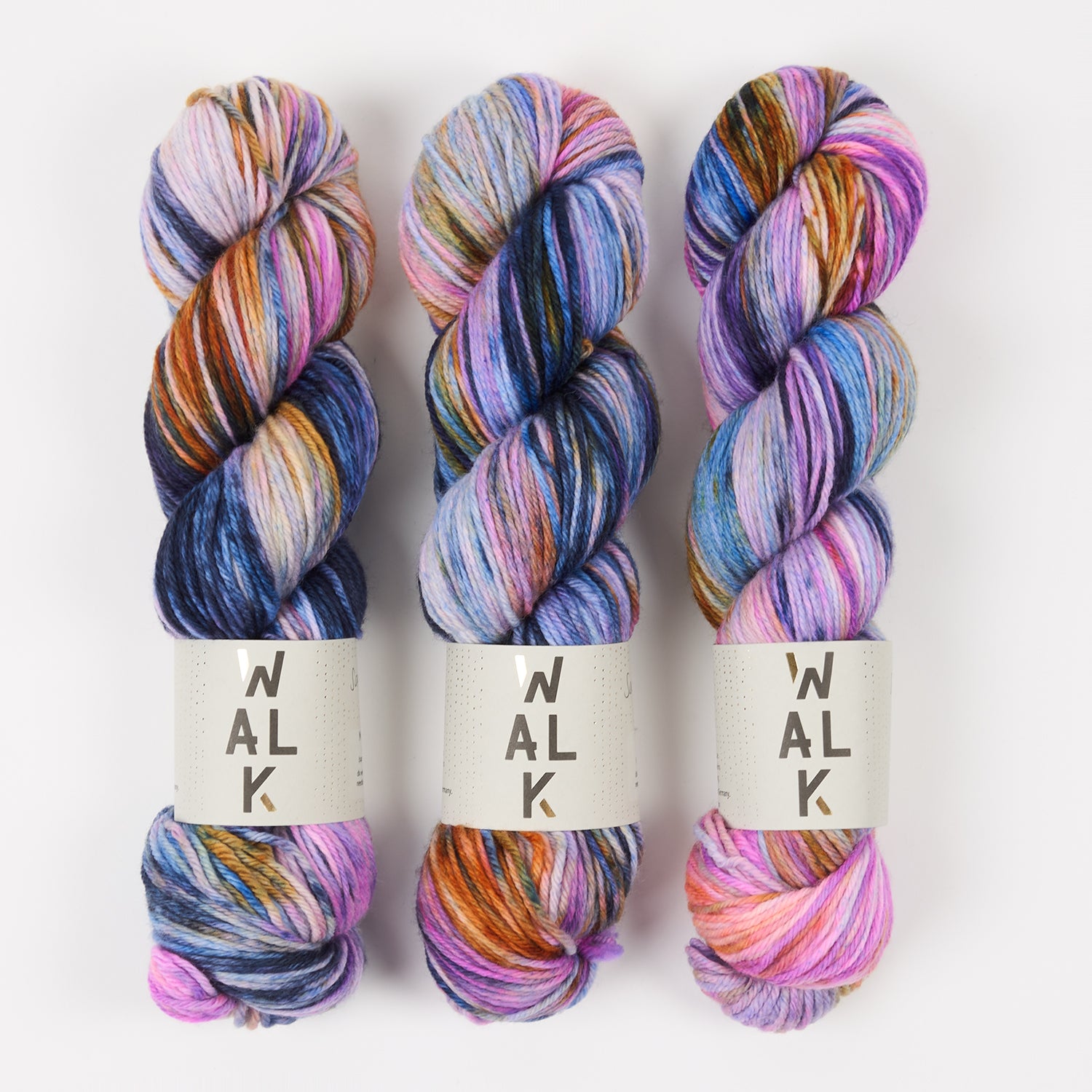 WALK Collection WALK MERINO DK - SAGITTARIUS Merino wool DK blue multicolor Yarn