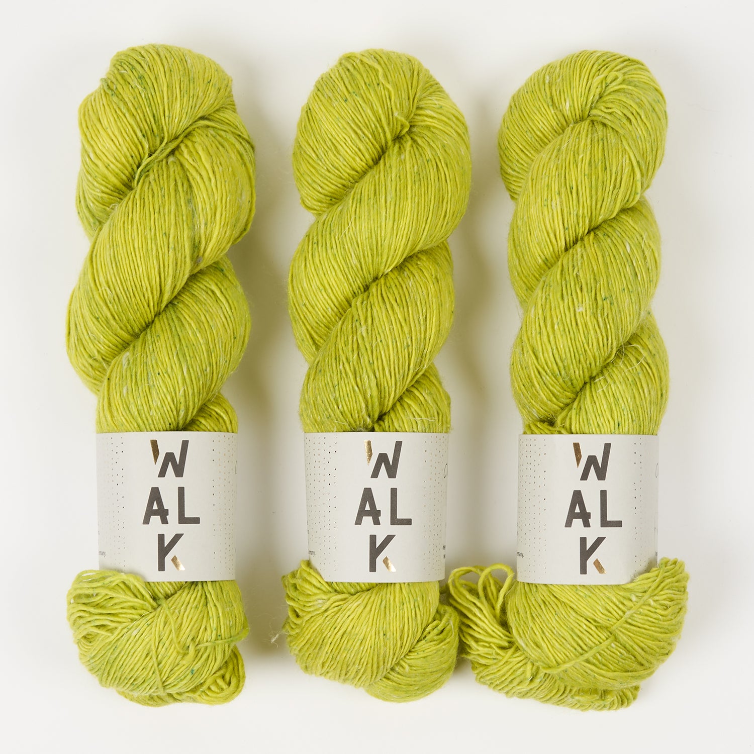 WALK Collection MERLINO - CHARTREUSE Merino wool Linen Fingering green Yarn
