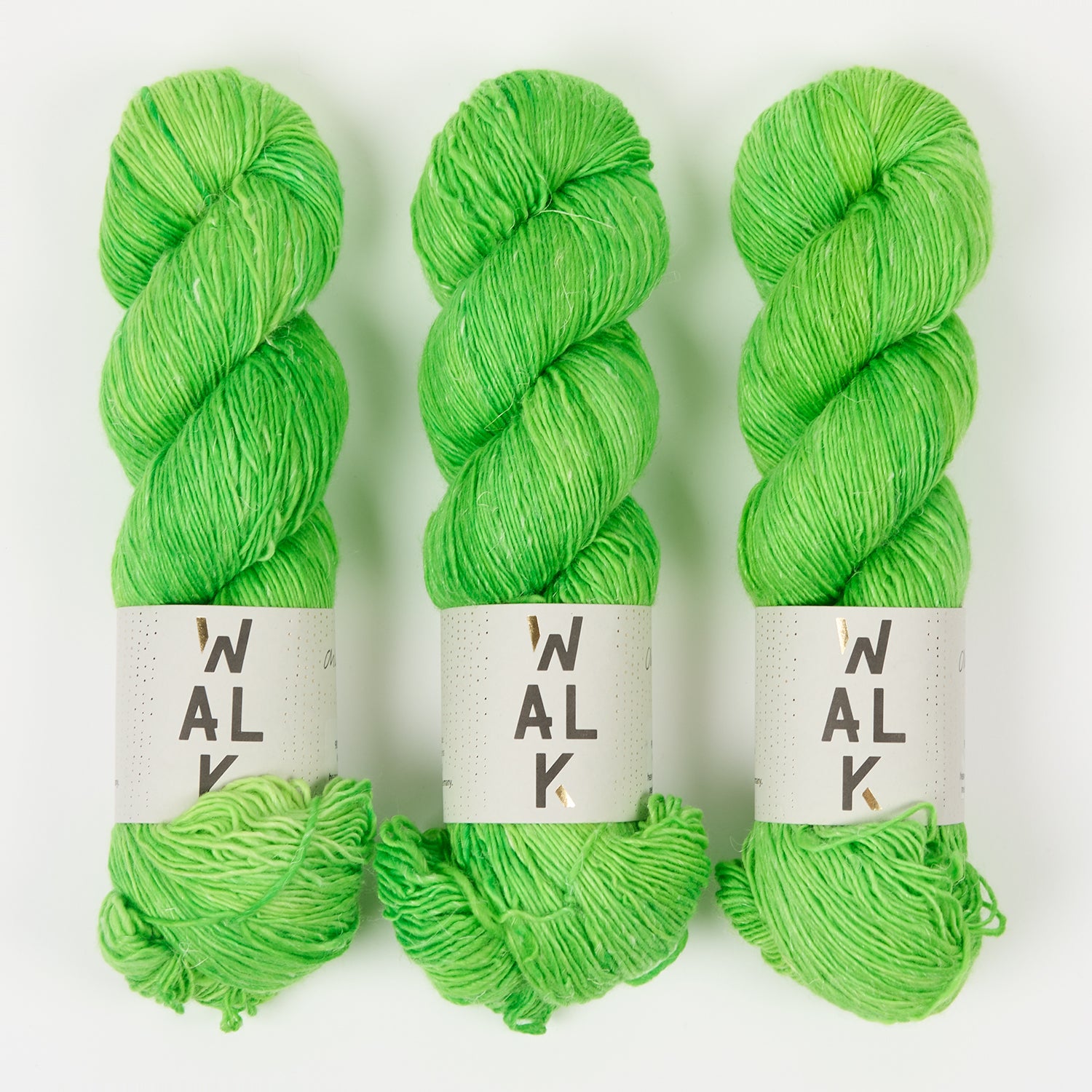 WALK Collection MERLINO - CHLOROPHYLL Merino wool Linen Fingering green Yarn