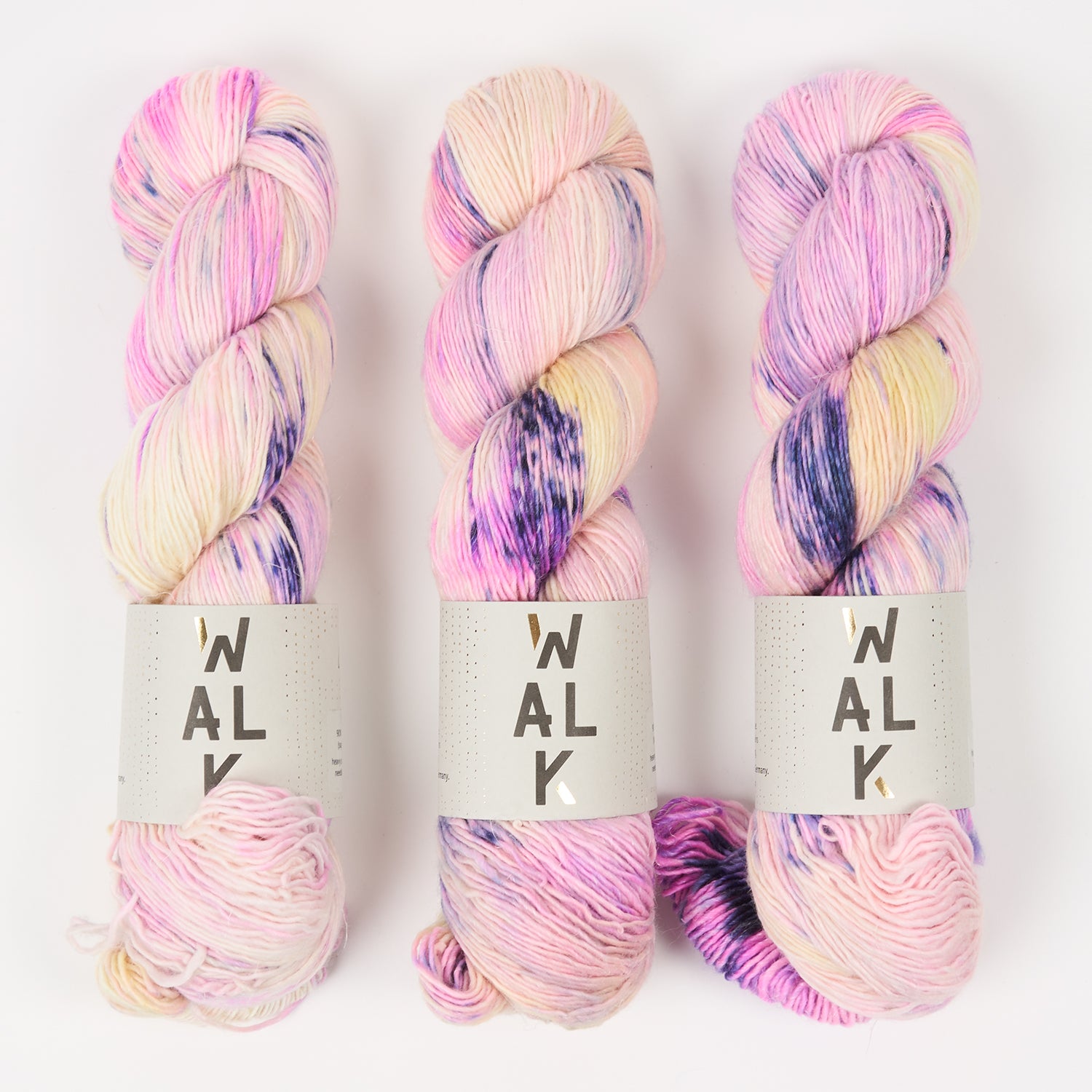 WALK Collection MERLINO - LINDA Merino wool Linen Fingering pink Yarn
