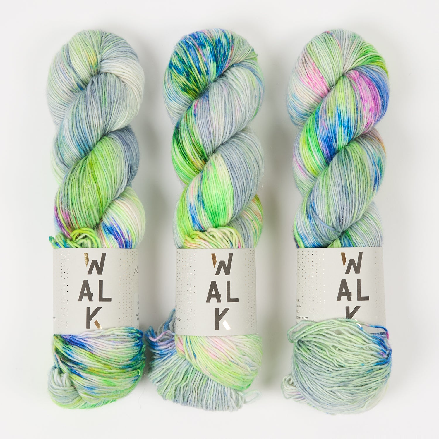 WALK Collection MERLINO - MILKY WAY Merino wool Linen Fingering grey Yarn