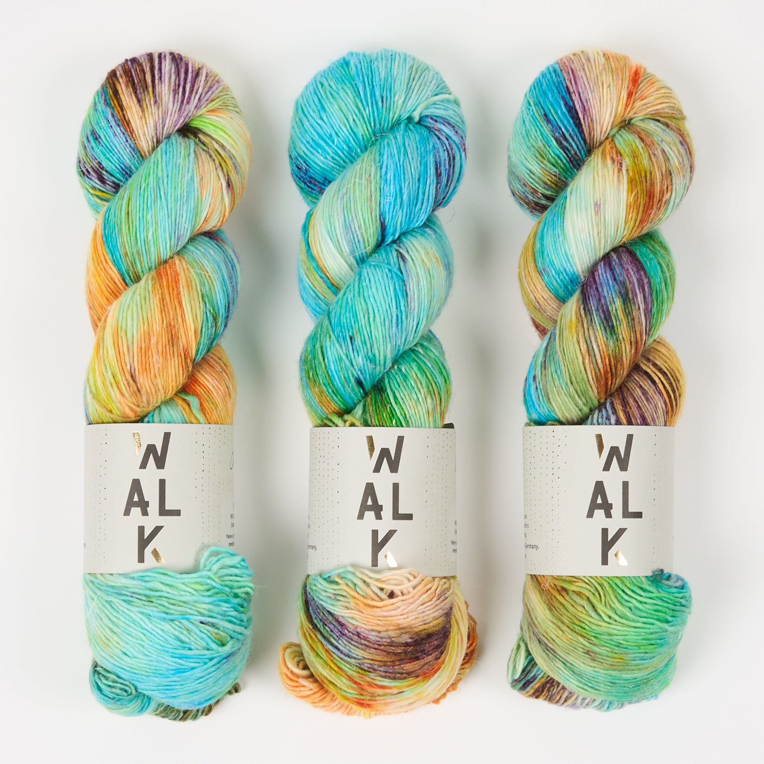 WALK Collection MERLINO - OASIS Merino wool Linen Fingering multicolour Yarn
