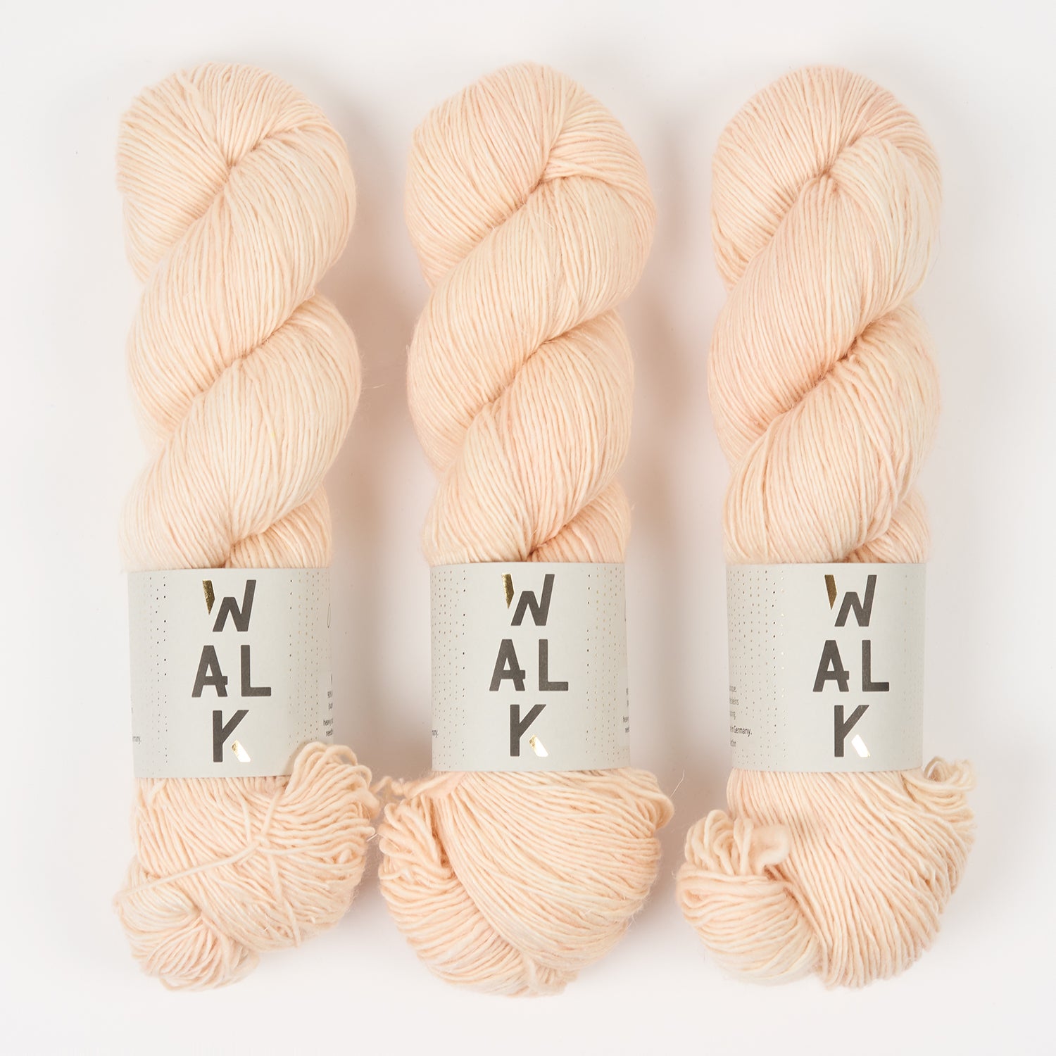 WALK Collection MERLINO - OYSTER Merino wool Linen Fingering peach Yarn