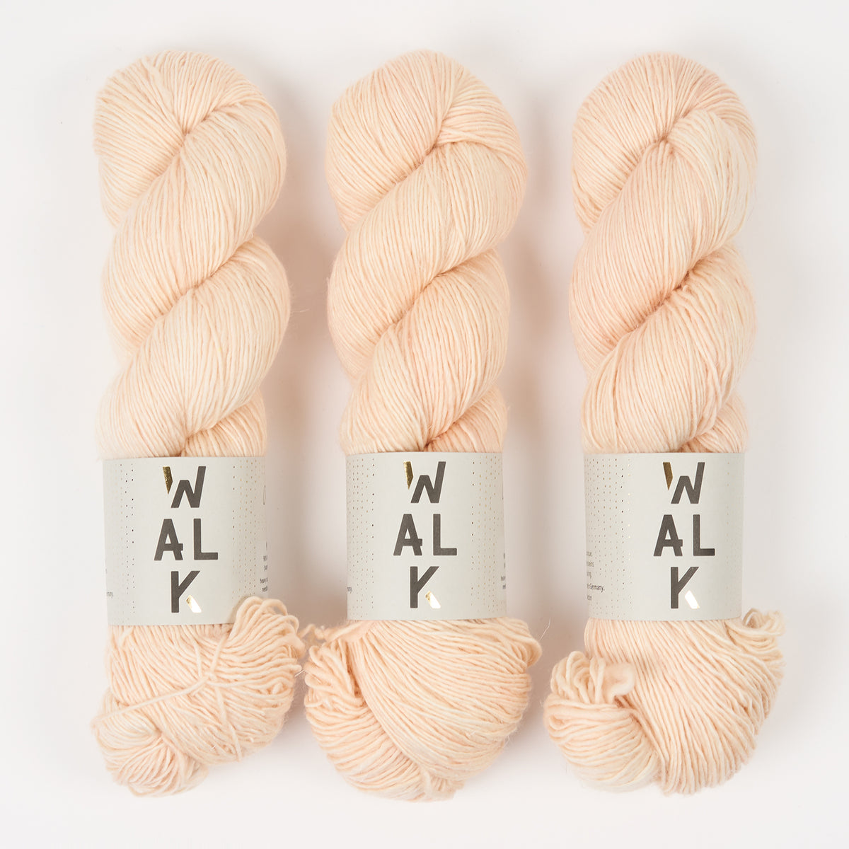 WALK Collection MERLINO - OYSTER Merino wool Linen Fingering peach Yarn