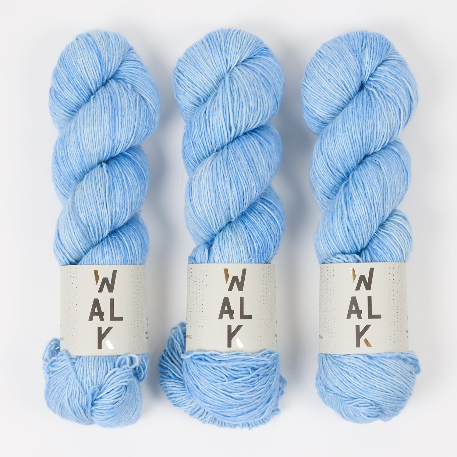 WALK Collection MERLINO - SPRAY Merino wool Linen Fingering blue Yarn